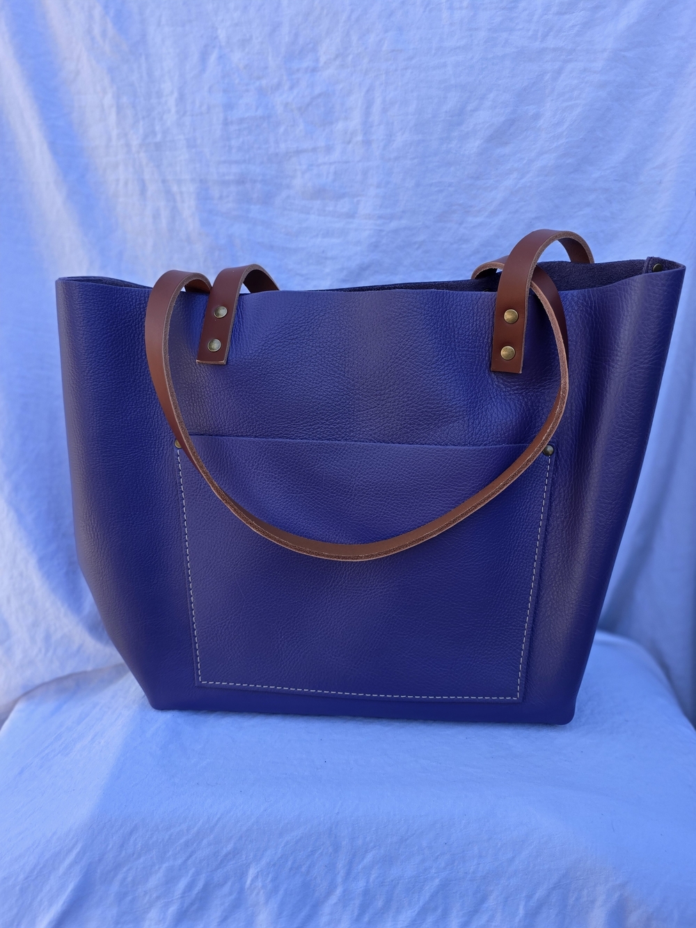 UNICORN Portland Leather Morning Glory Large Classic Tote With Tandles